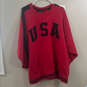 Vintage 90s Oversized  Limited Sport USA Crewneck Sweatshirt large